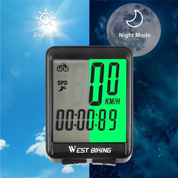 Computer da bici wireless per MTB e strada, display retroilluminato 5/7