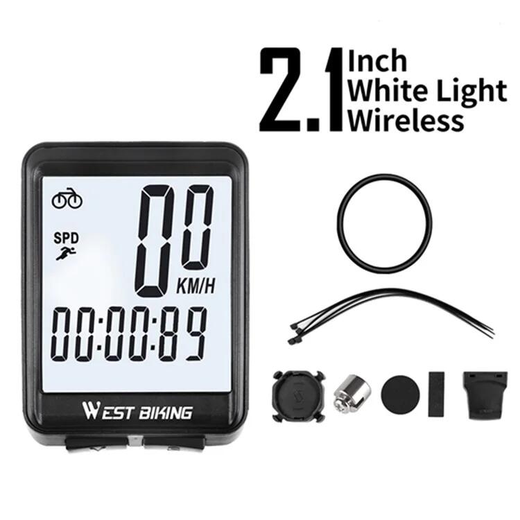 Computer da bici wireless per MTB e strada, display retroilluminato 2/7