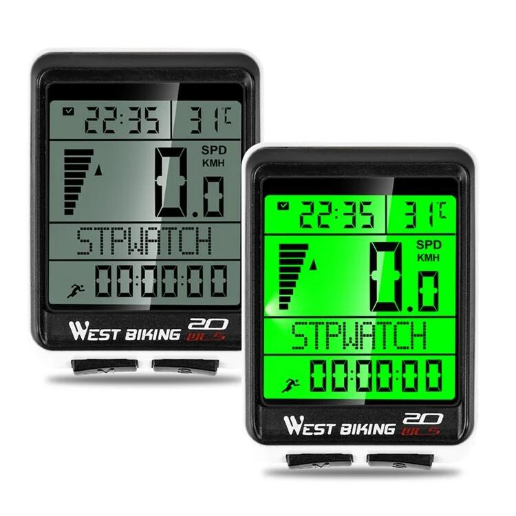 Compteur de vélo sans fil pour VTT et route, écran rétroéclairé étanche