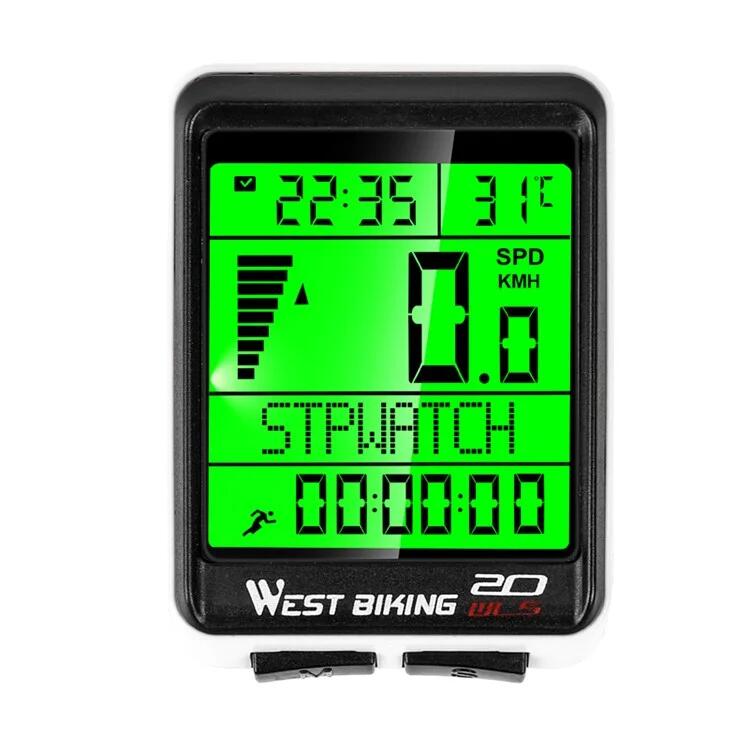Compteur de vélo sans fil pour VTT et route, écran rétroéclairé étanche