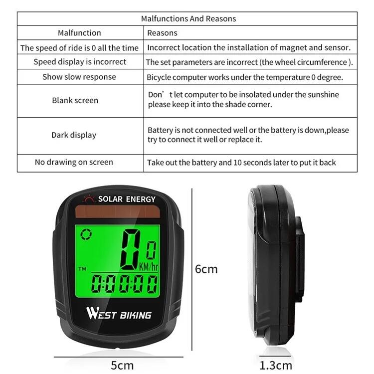 Computer solare wireless  con display LCD retroilluminato 4/7