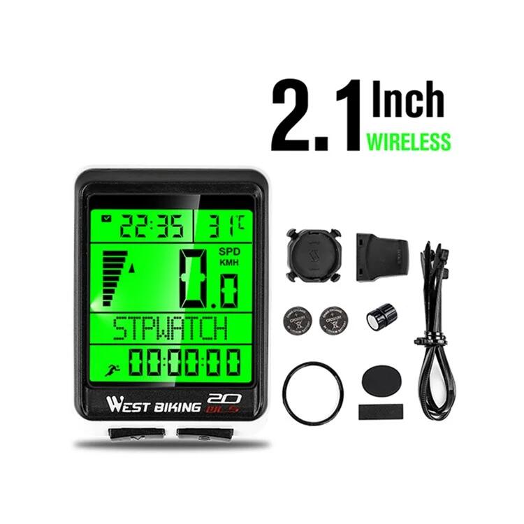 Compteur de vélo sans fil pour VTT et route, écran rétroéclairé étanche