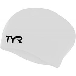 Bonnet en silicone sans rides pour cheveux longs TYR - Blanc