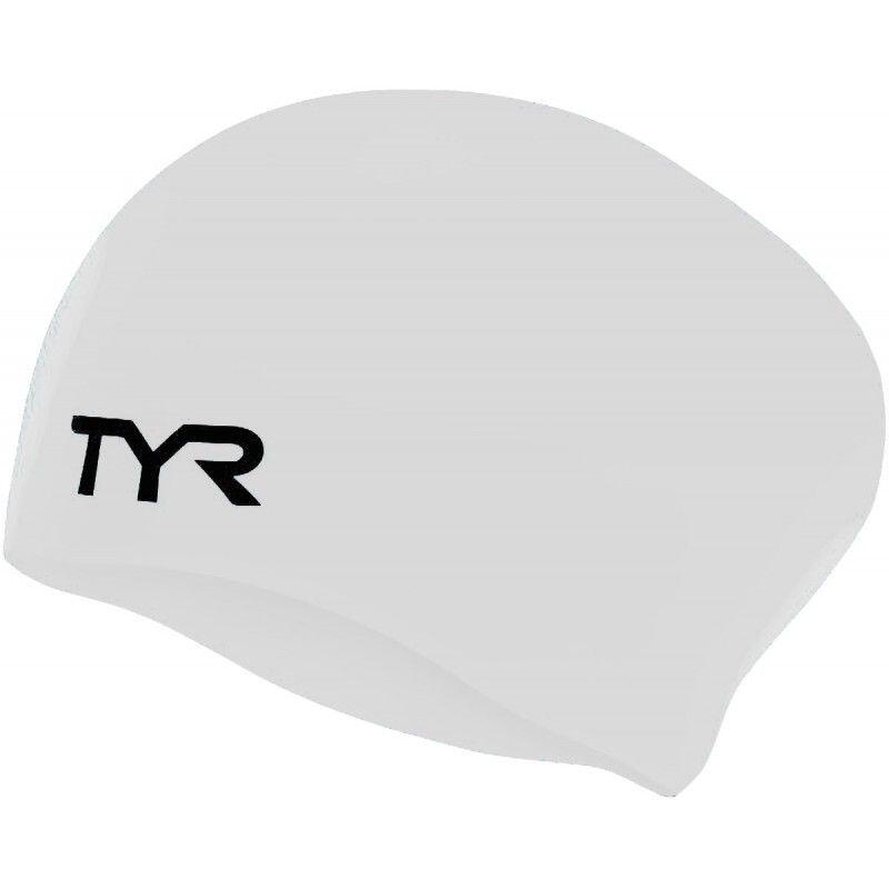 TYR Boné de silicone sem rugas para cabelos longos TYR - branco