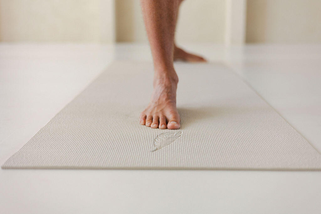 Yogamat Extra Dik 6 mm - Antislip - 183 x 61 cm - Crème 4/7