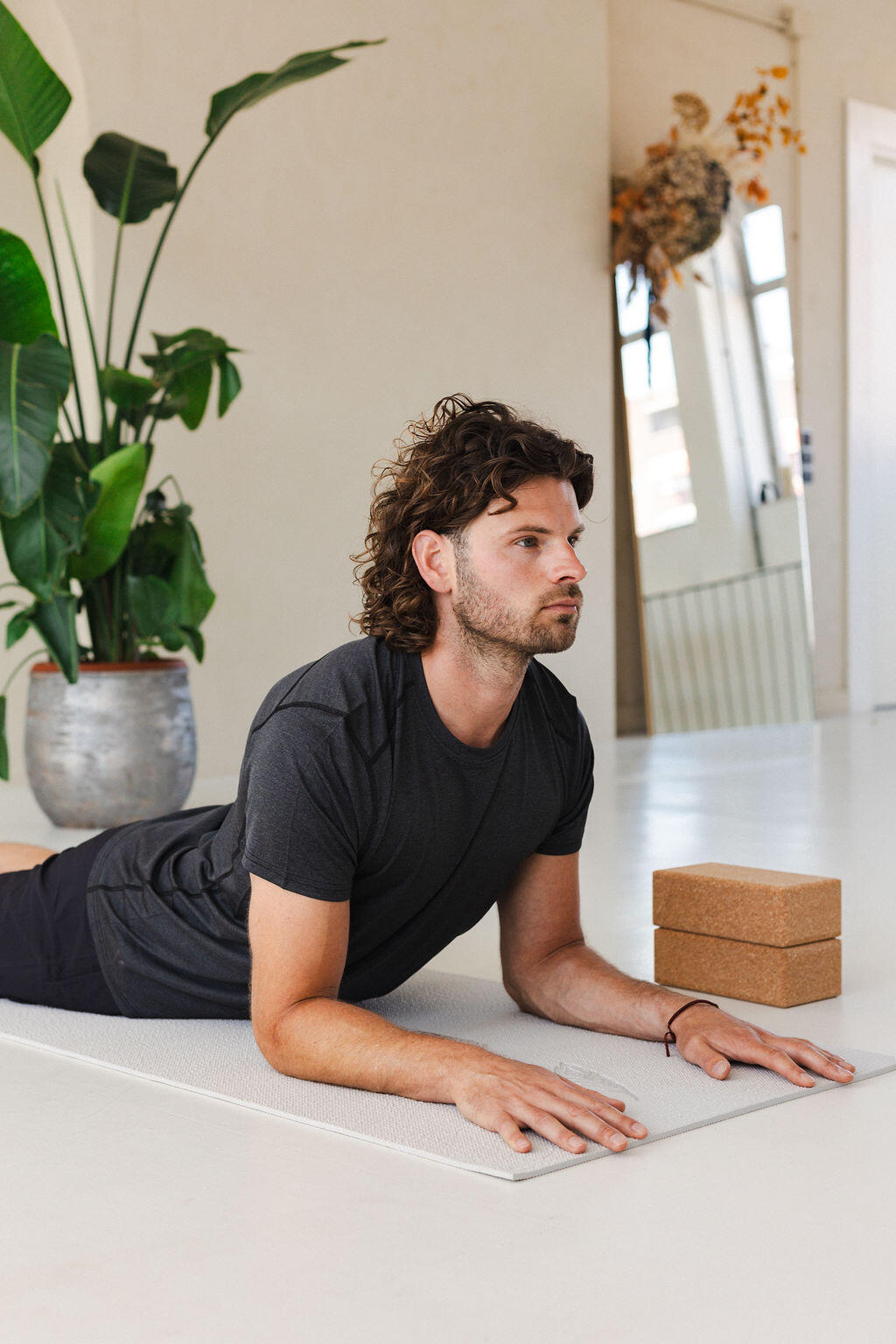 Yogamat Extra Dik 6 mm - Antislip - 183 x 61 cm - Grijs 6/6