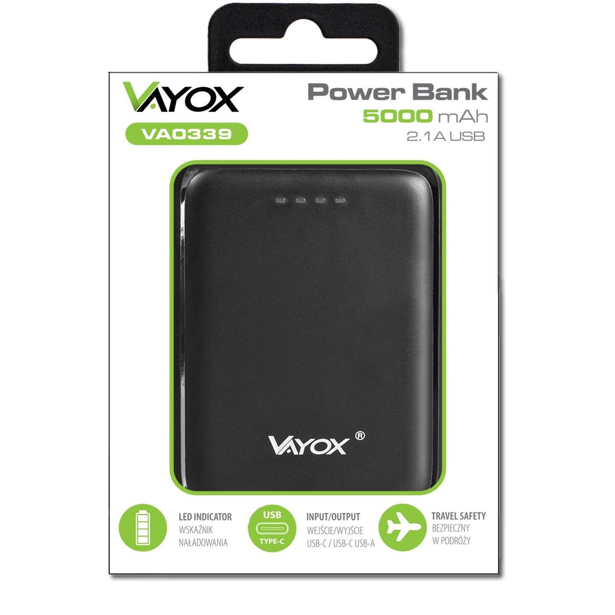 Powerbank Vayox VA0339 5000mAh USB USB-C 7/7