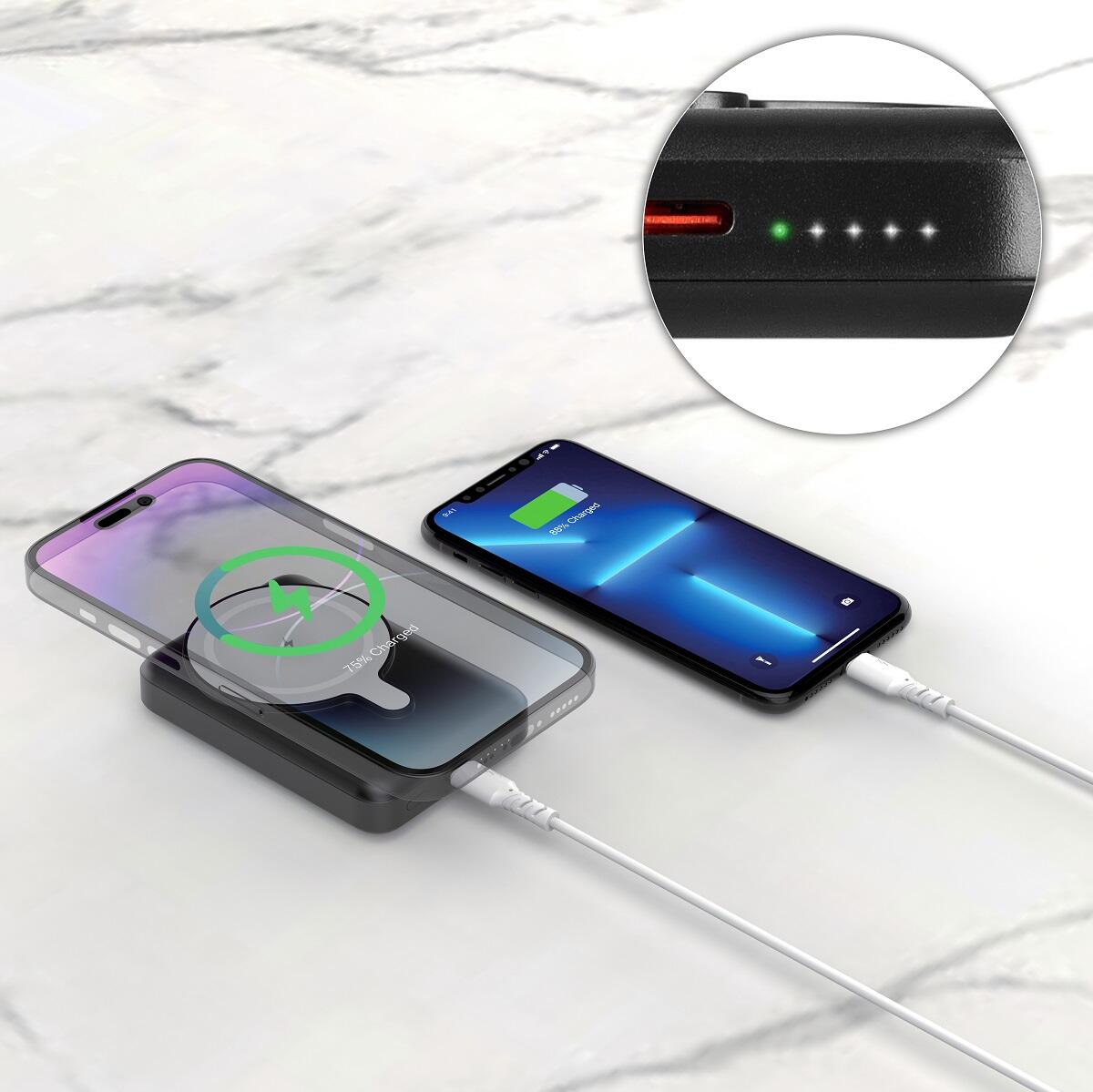 Powerbank induktivo con MagSafe Vayox VA0342 10000mAh 20W USB-C 4/7