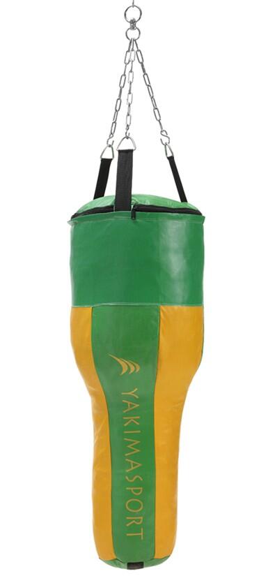 YAKIMASPORT Boxovací pytel s hákem 100x35 cm, přírodní kůže, plněný