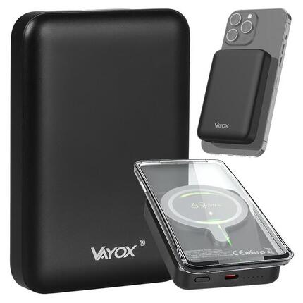 Powerbank indukcyjny z MagSafe Vayox VA0342 10000mAh 20W USB-C