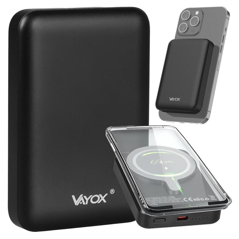 MagSafe vezeték nélküli powerbank Vayox VA0342 10000mAh 20W USB-C