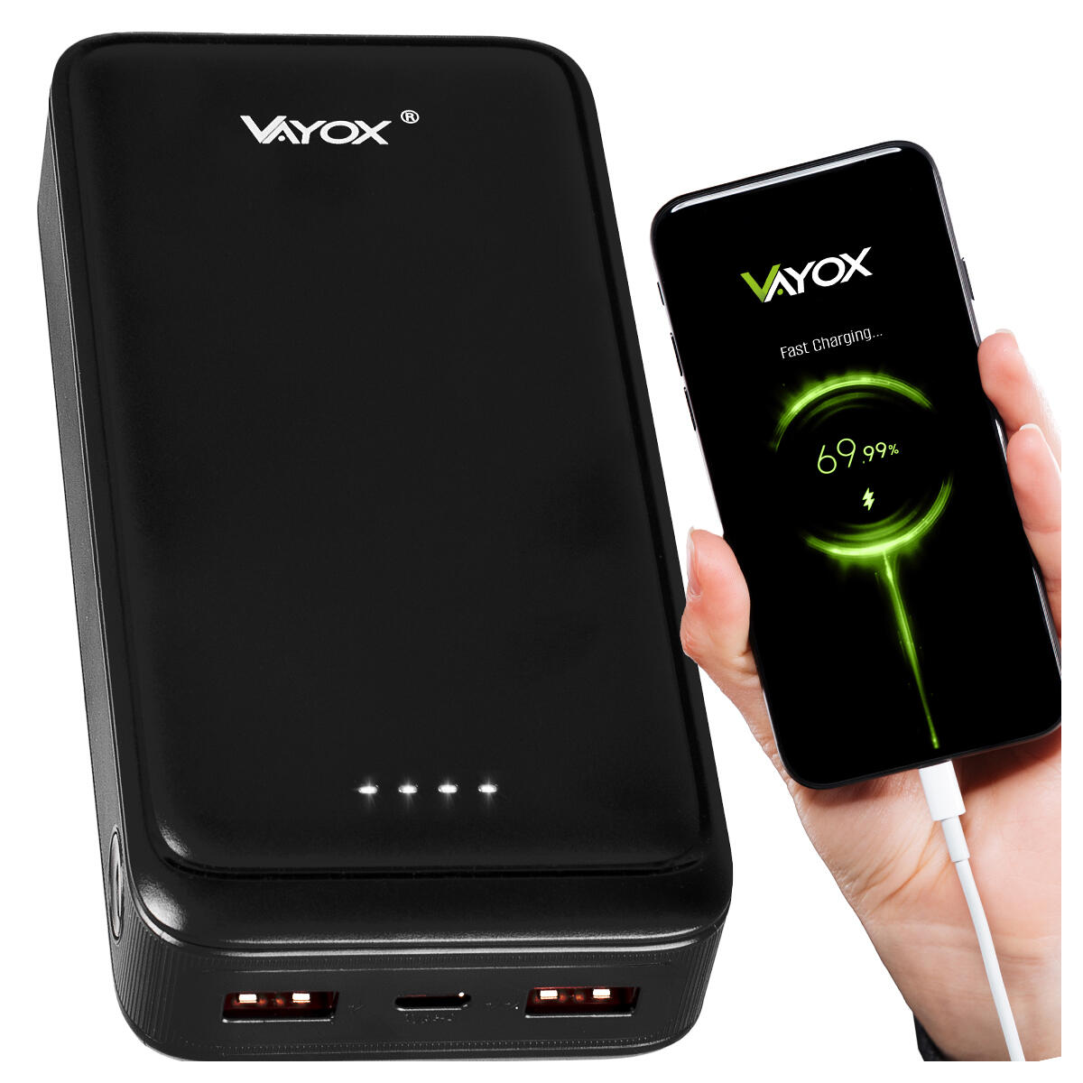 Powerbank Vayox VA0341 20000mAh 20W 2xUSB USB-C 1/7