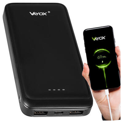 Powerbank vayox va0340 10000mah 2xusb usb-c