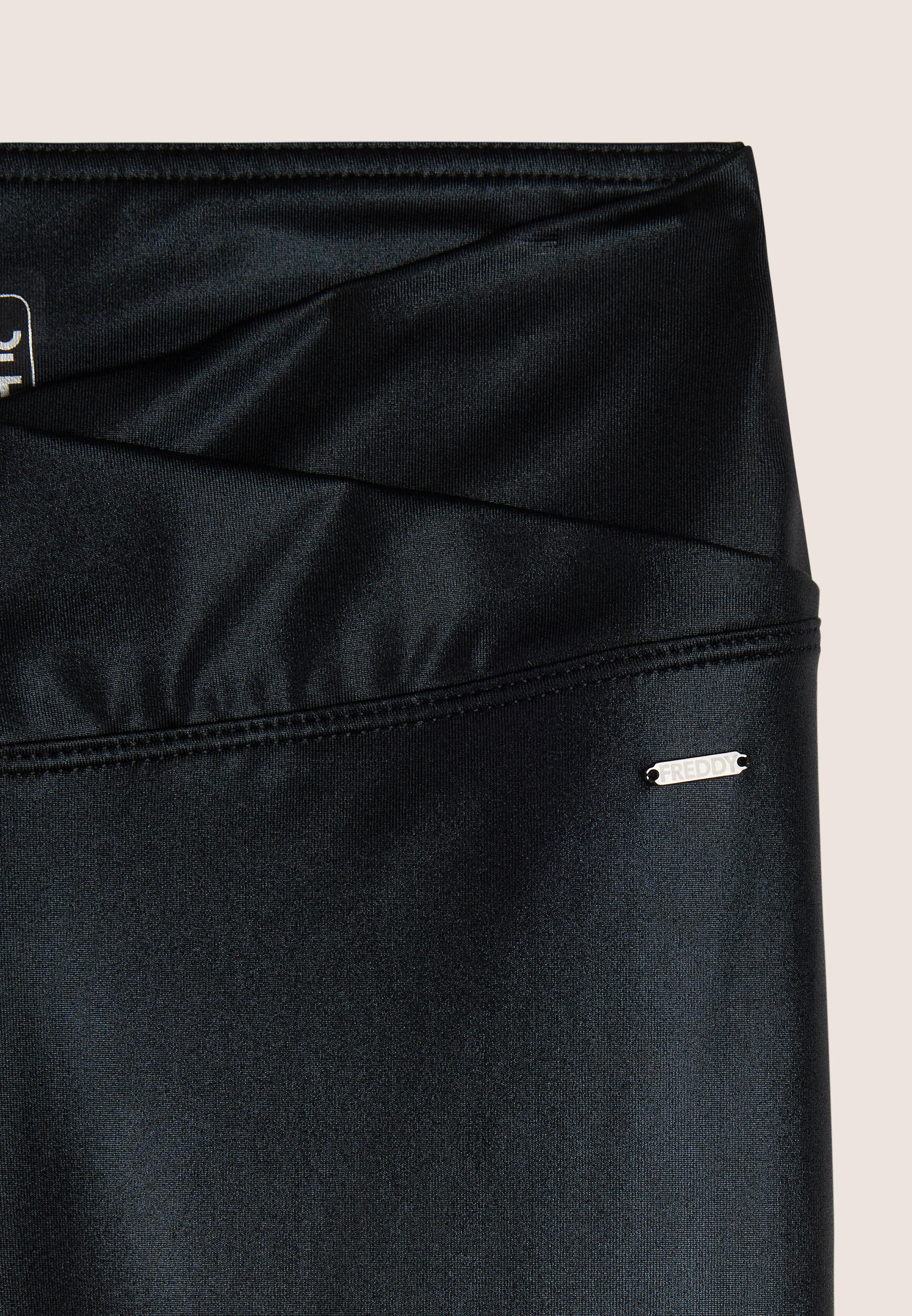 Legging 7/8 taille classique en jersey enduit effet mouillé 3/3