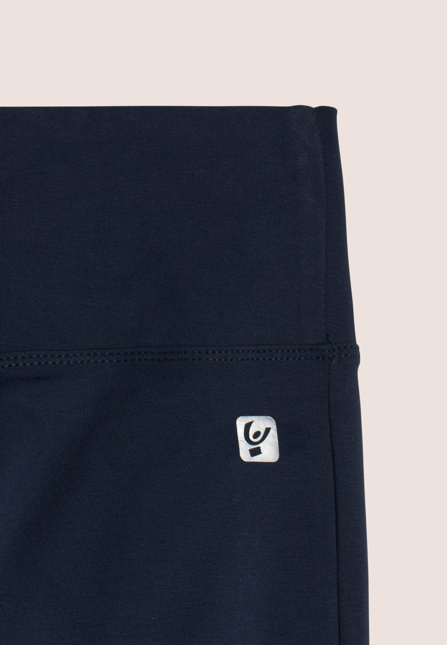 Leggings 7/8 en tejido de punto elástico con cintura regular 3/3