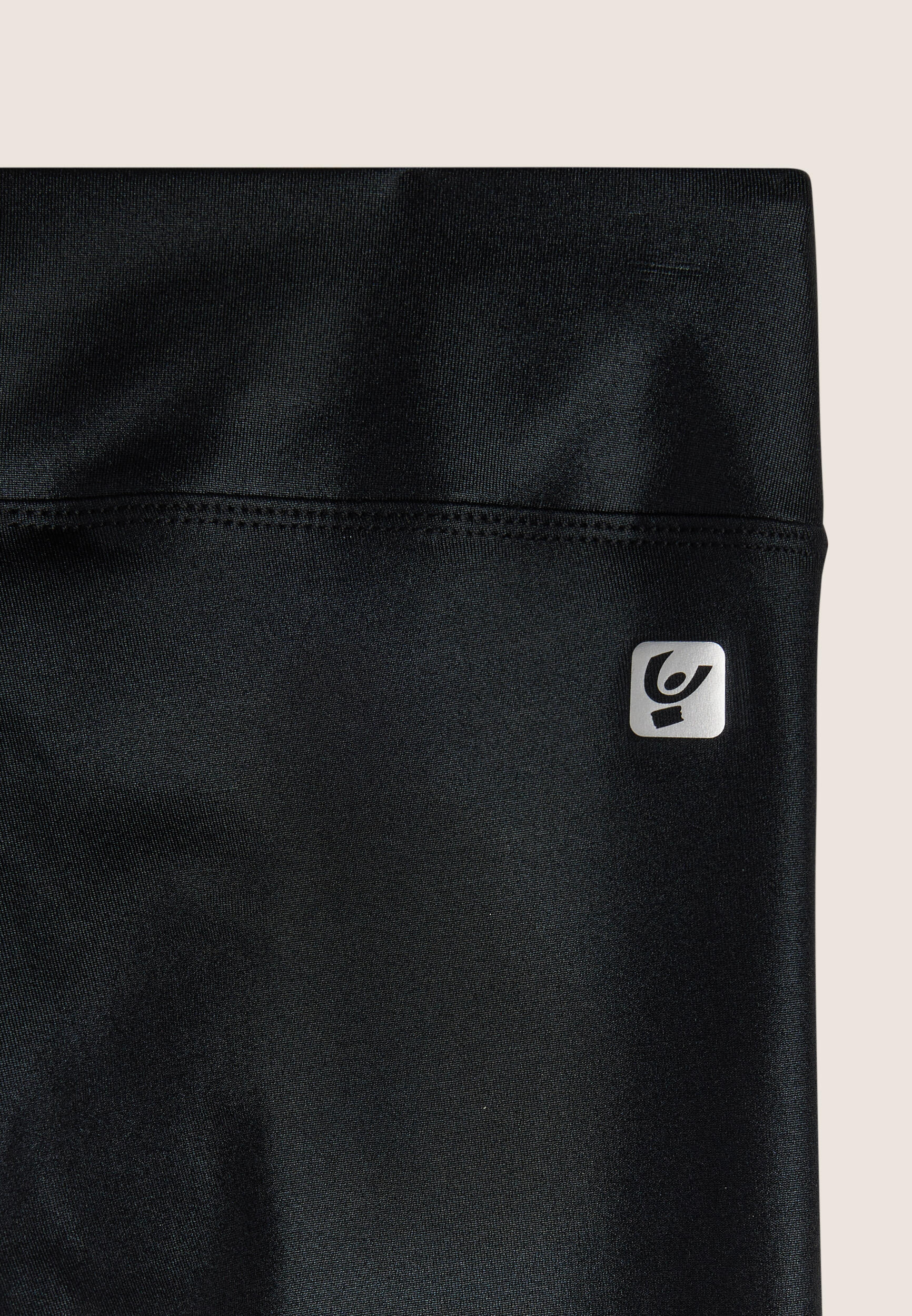 Leggings Corsari Vita Regular in Tessuto Tecnico Wet Effect 3/3