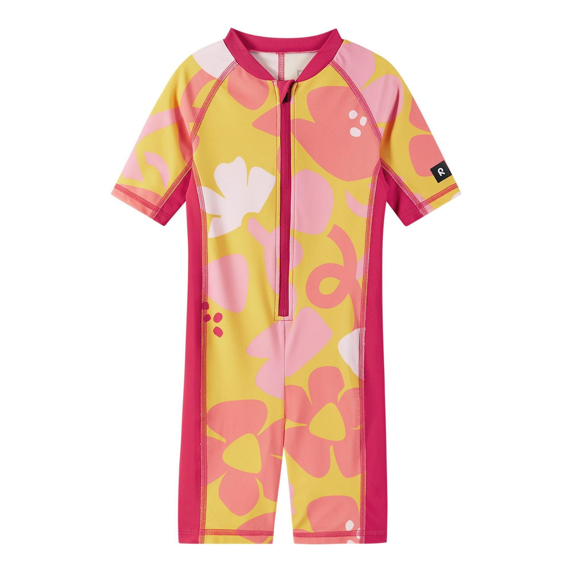 Reima - Maillot De Bain Uv Vesihiisi - Coutures Plates Pour Plus De Confort - Maillot De Bain 1 Pièce - Jaune|marron - 10 Ans / 140 Cm - Decathlon