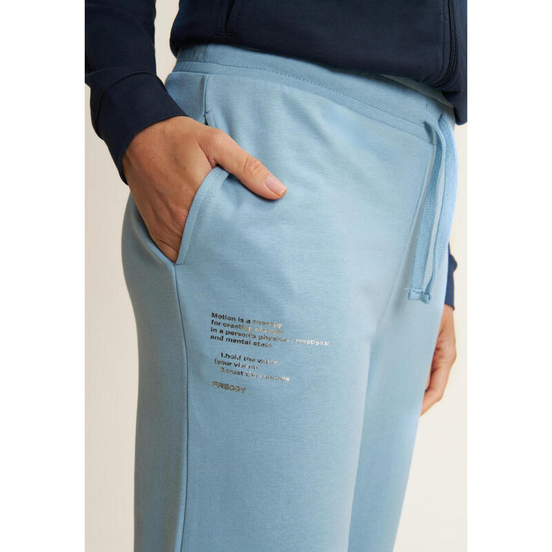 Pantalon de jogging en molleton de coton, coupe classique et large