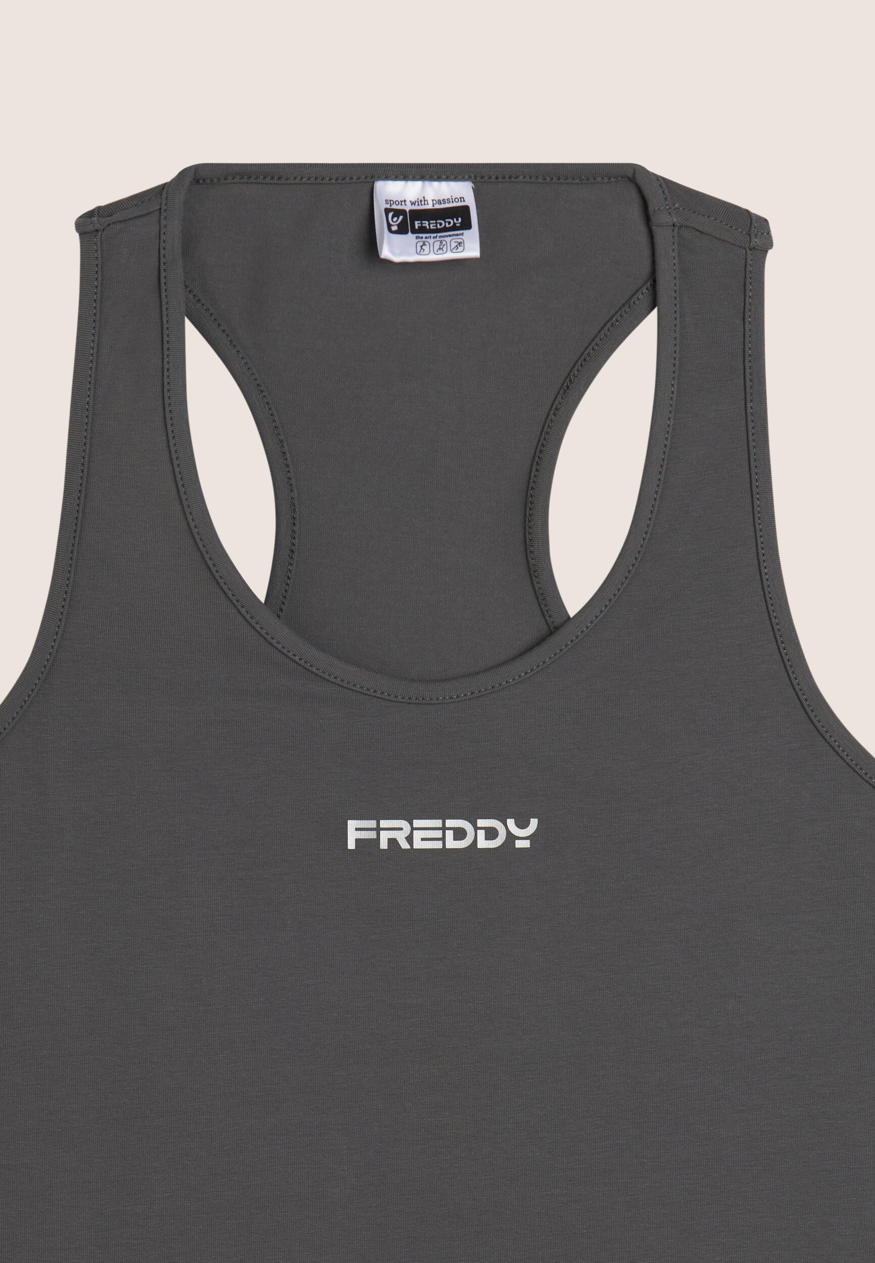 Camiseta sin mangas en tejido de punto elástico para mujer 3/3