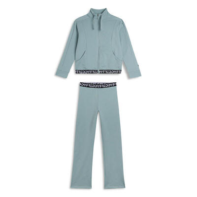 Tuta Bambina zip e collo alto con bande jacquard FREDDY