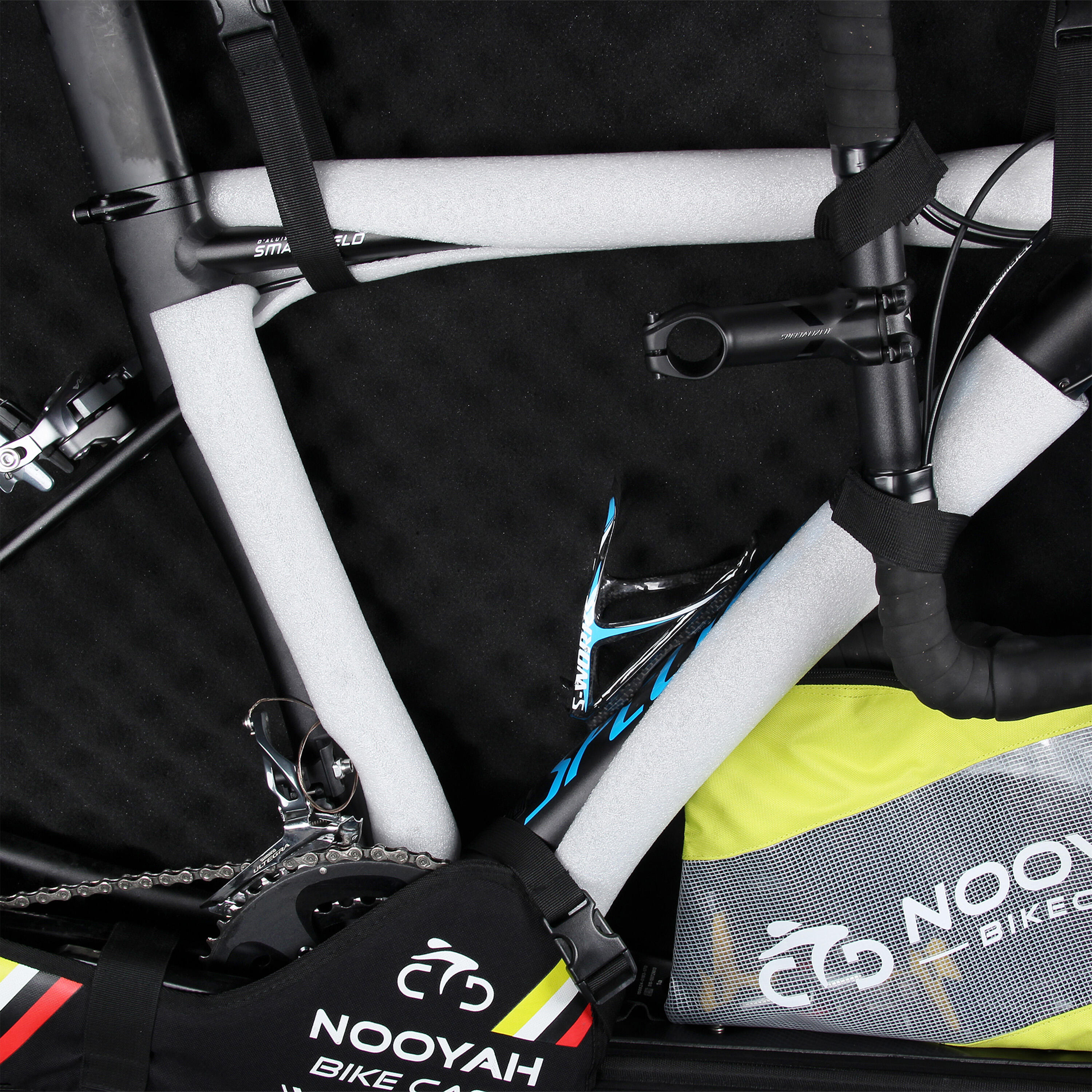 Valise de transport vélo rigide HAPO-G compatible route gravel et VTT 6/7