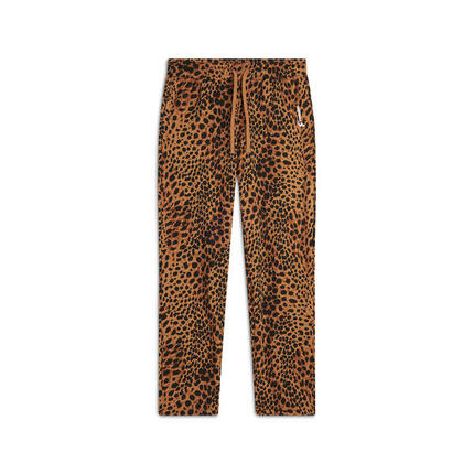 Pantalon de jogging à coupe classique en molleton de coton animalier