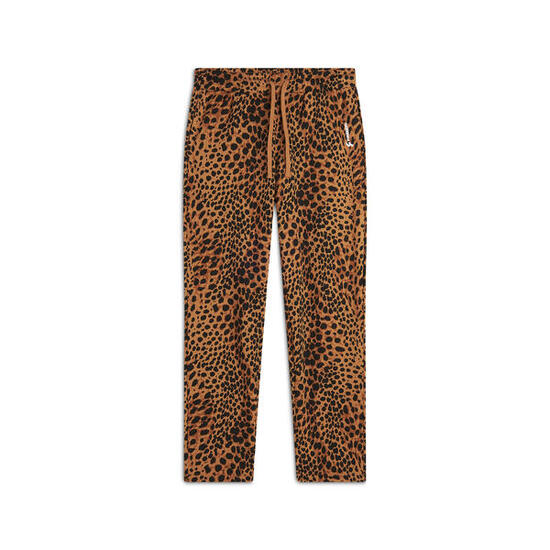 Pantalon de jogging à coupe classique en molleton de coton animalier