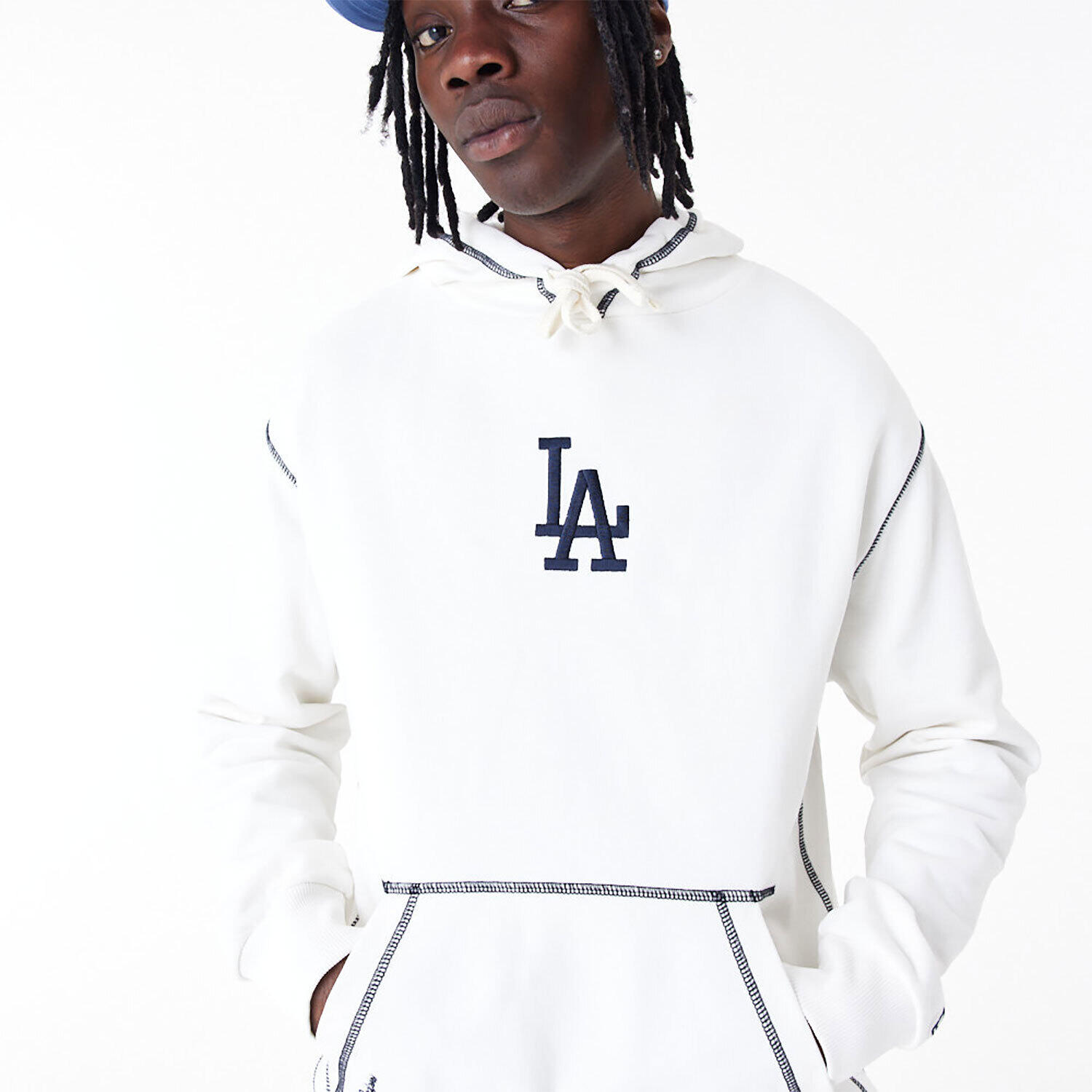 Second hand - Felpa con cappuccio Los Angeles Dodgers MLB World Series 3/5