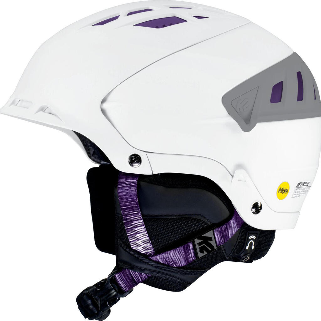 Women's K2 Virtue Mips Pearl White Ski / Snow Helmet