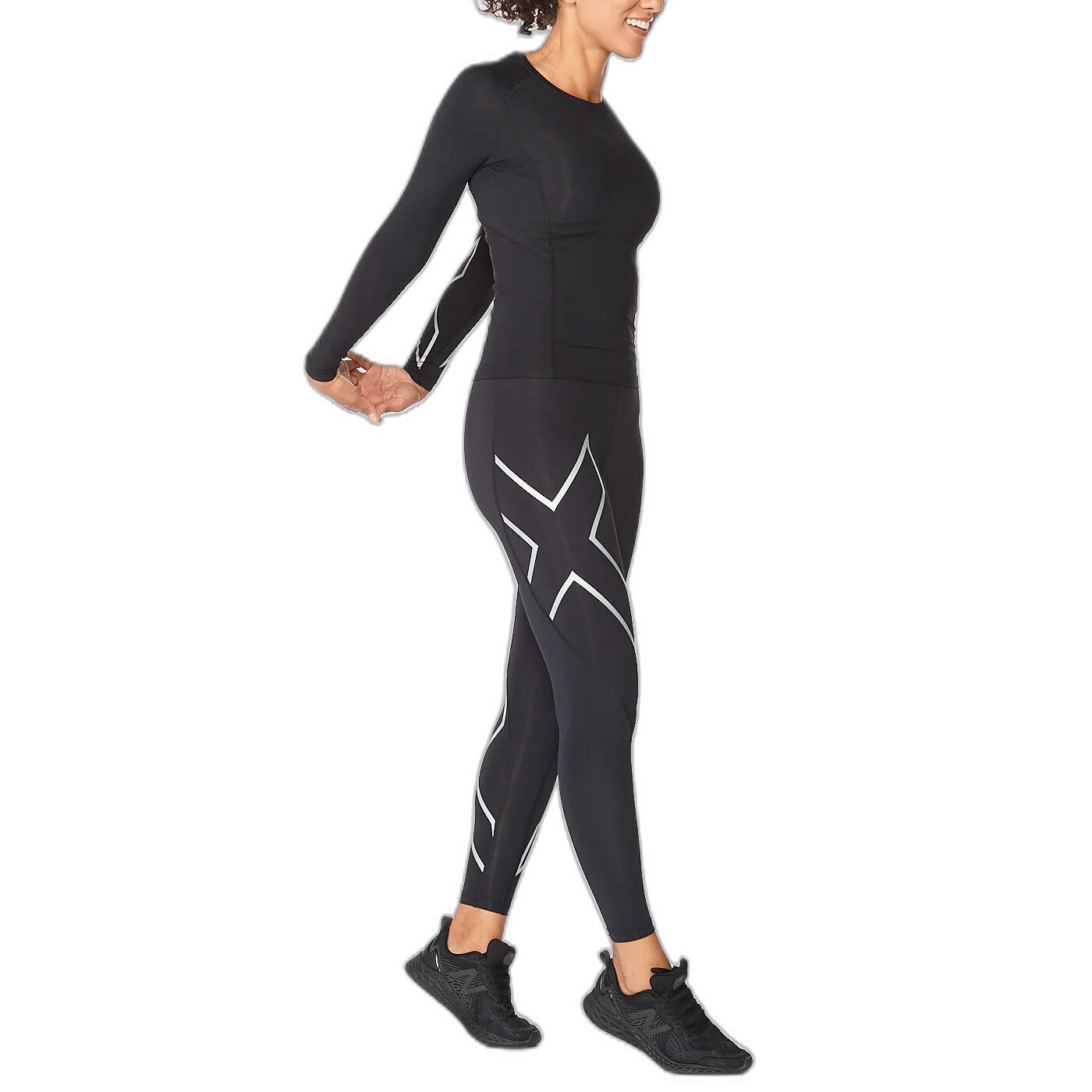 Compressietrui met lange mouwen voor dames 2XU Core 4/5