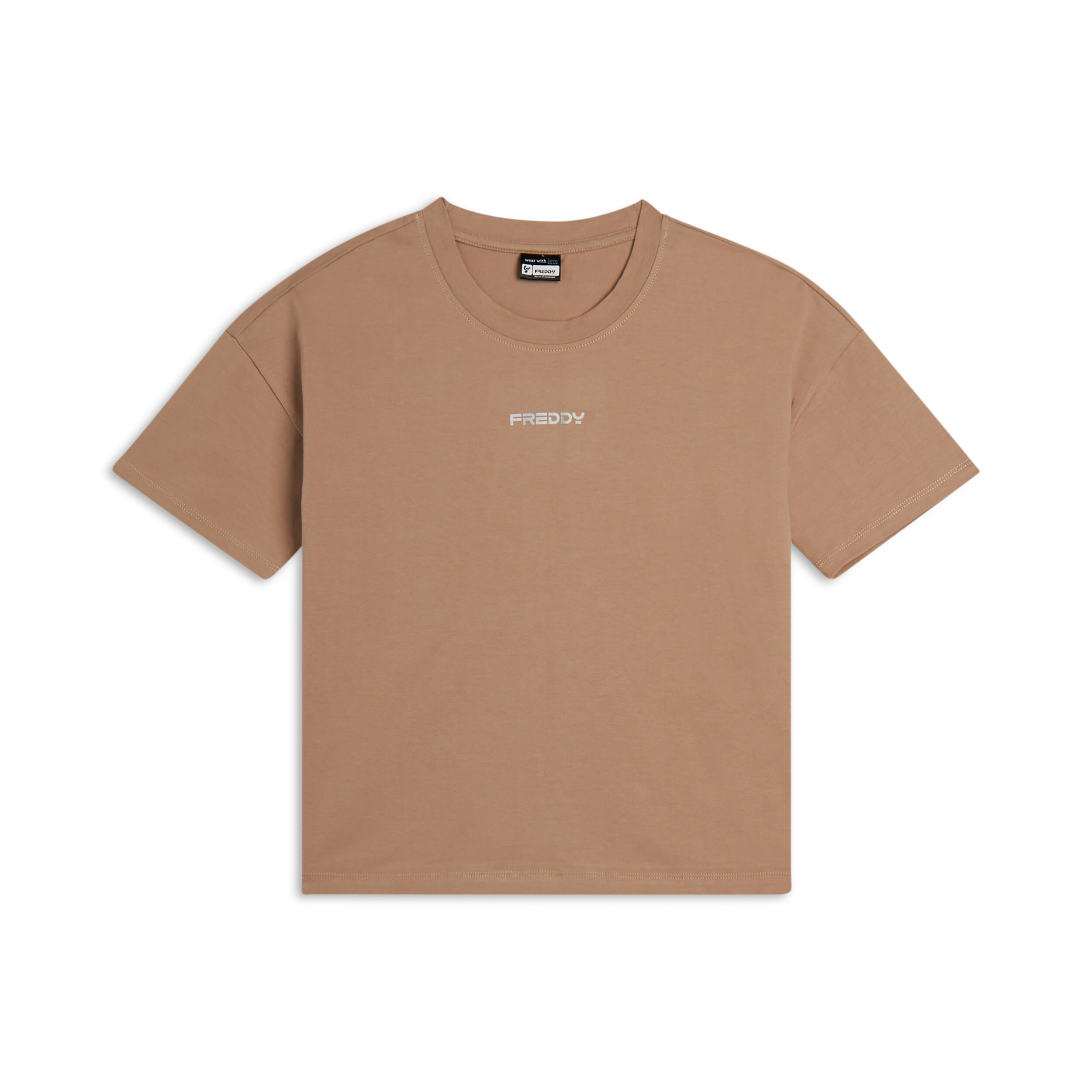 FREDDY T-shirt Cropped in Jersey Elasticizzato