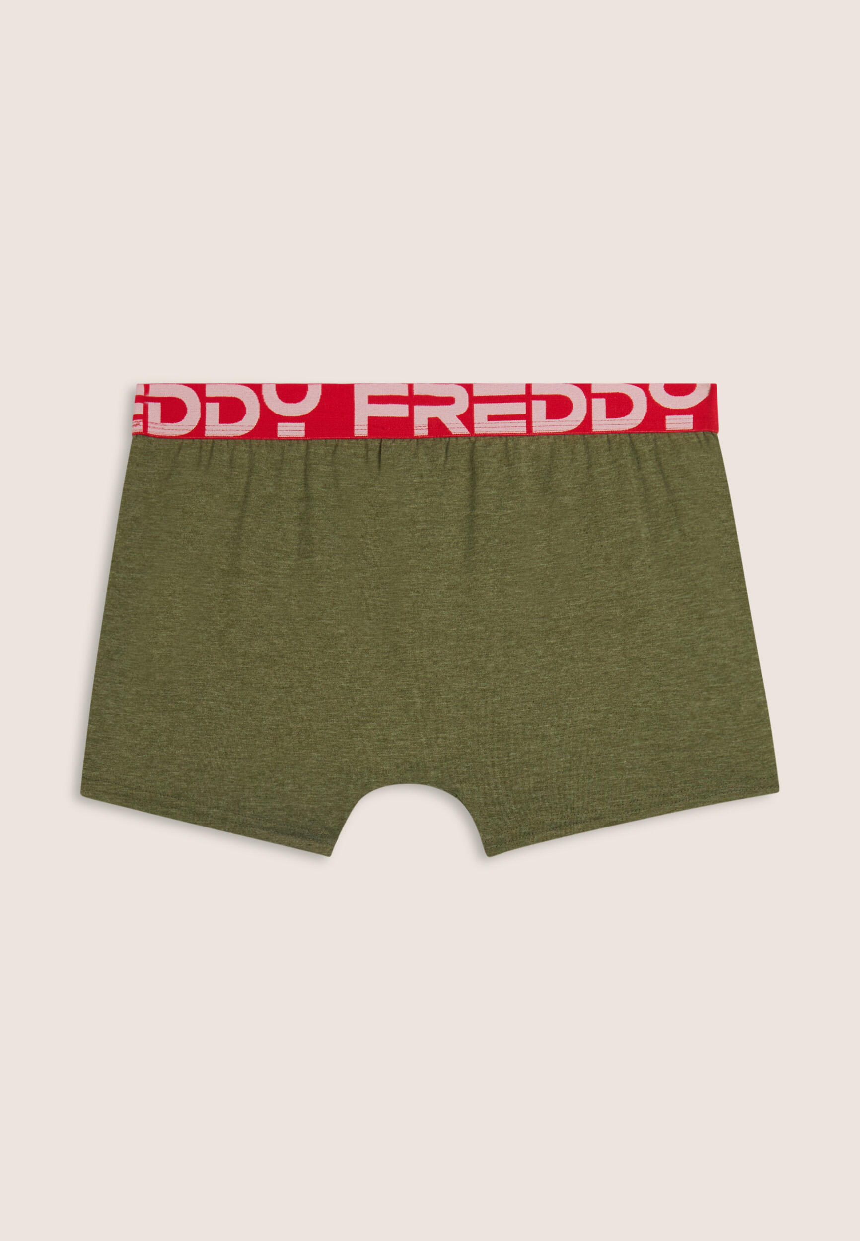 Caleçon pour hommes avec élastique en jacquard coloré et logo maxi 2/3