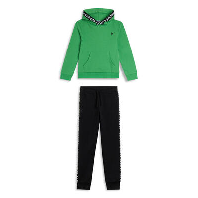 Tuta Bambina con Cappuccio e bande jacquard FREDDY