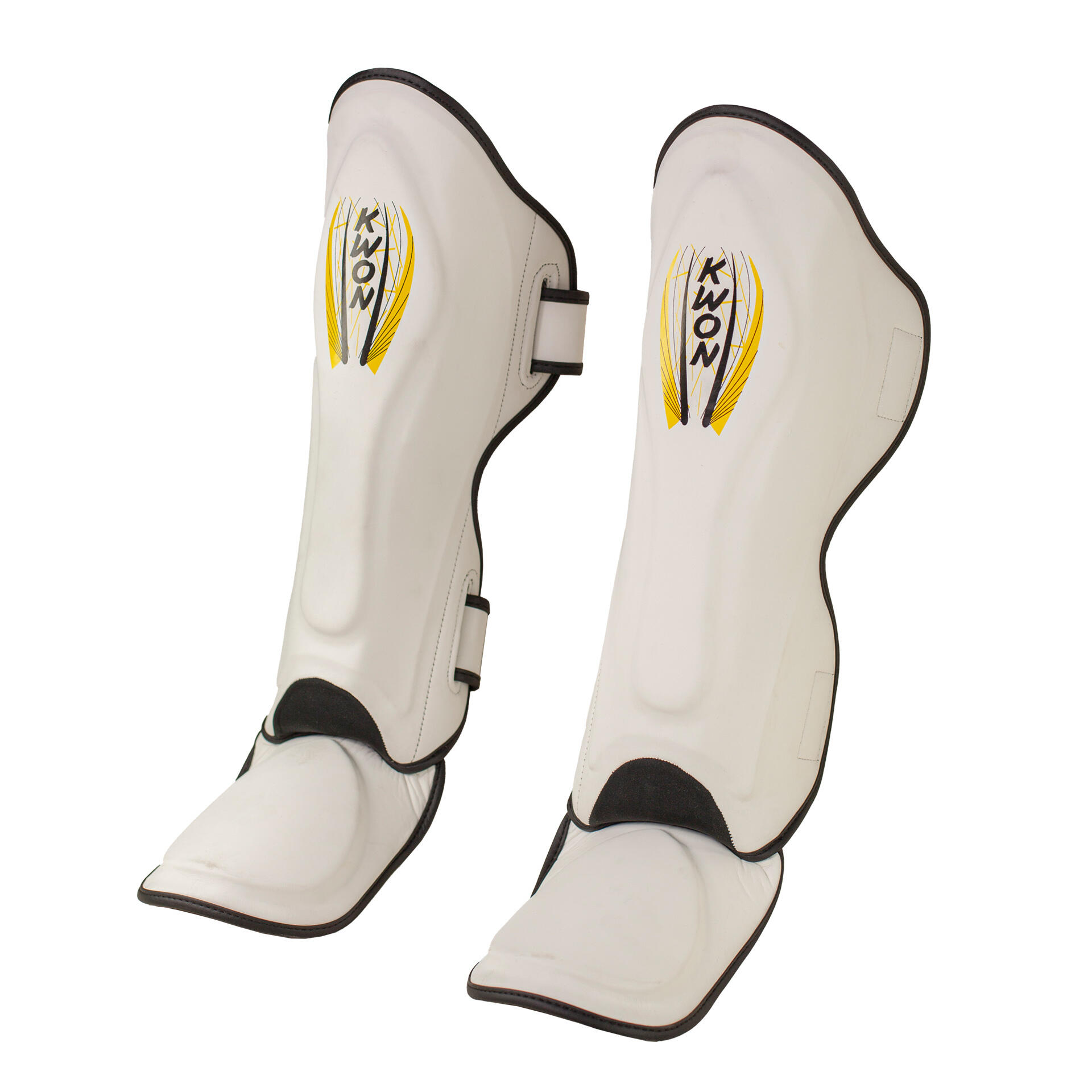 Kwon - Protège-tibias Boxe Thaï Kwon - Protège Tibia Et Pied - Blanc - 38 S - Decathlon