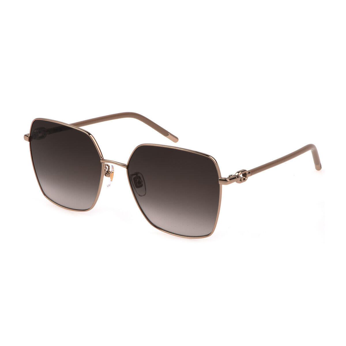 Óculos escuros femininos furla sfu693-5808fe metal