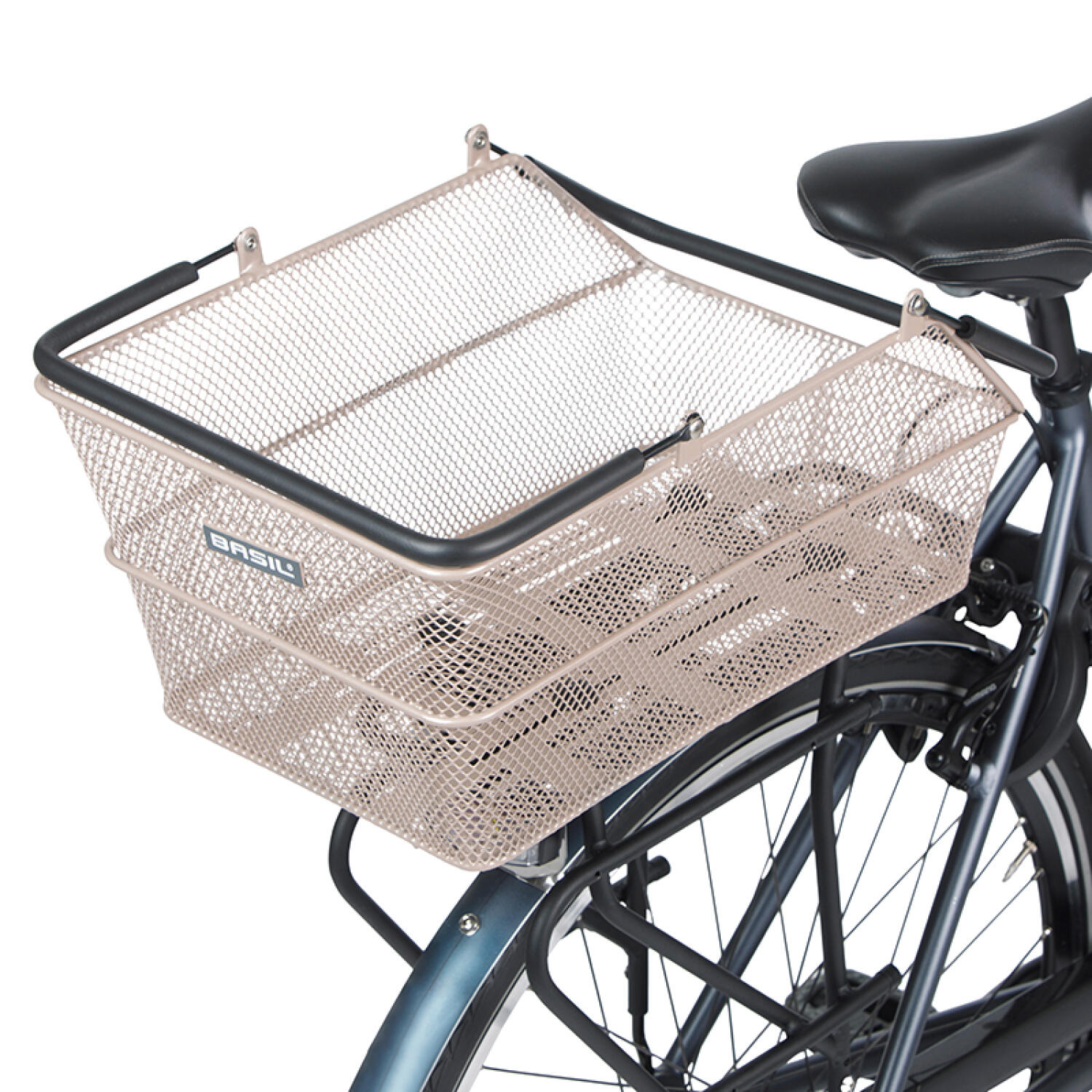 Cesto para bicicleta traseiro com placa de aço Basil Cento Mik 3/3