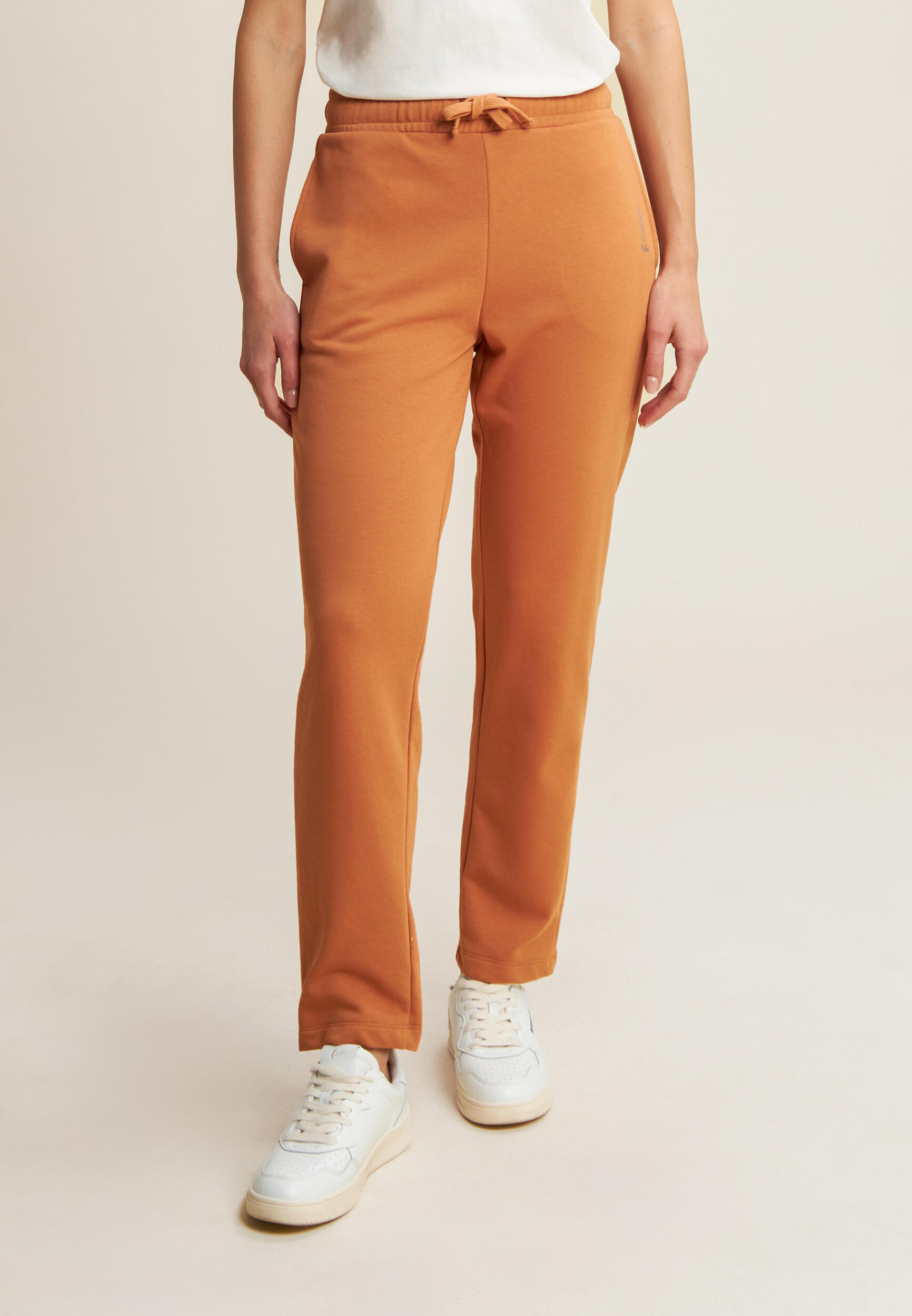 Pantalon de jogging à coupe classique en molleton de coton avec logo sur le côté 2/5