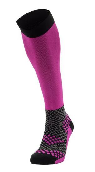 Calza tecnica resistente e versatile lunga a compressione con supporto caviglia