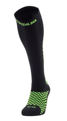 Calza tecnica running lunga a compressione antibatterica e antiodore