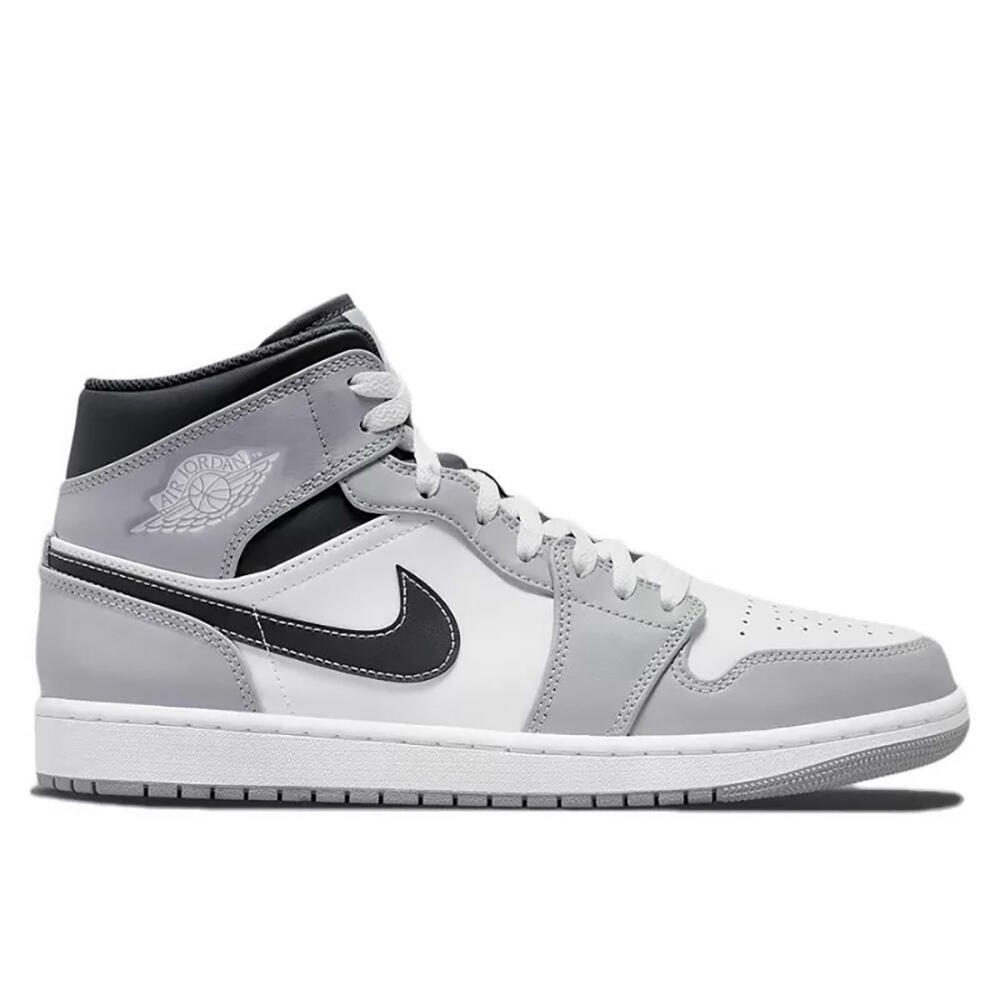 NIKE Reconditionné - Air Jordan 1 Mid Light Smoke Grey Anthracite - Très Bon État