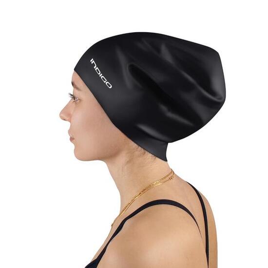 Bonnet de Natation Silicone Étanche pour Cheveux Longs Extra Grand