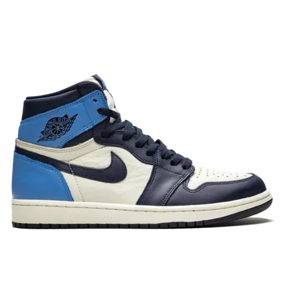 Nike - Reconditionné - Air Jordan 1 Retro High Og Obsidian Unc - Très Bon État - Baskets - Bleu - 45 - Decathlon