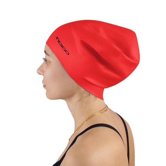 Bonnet de Natation Silicone Étanche pour Cheveux Longs Extra Grand