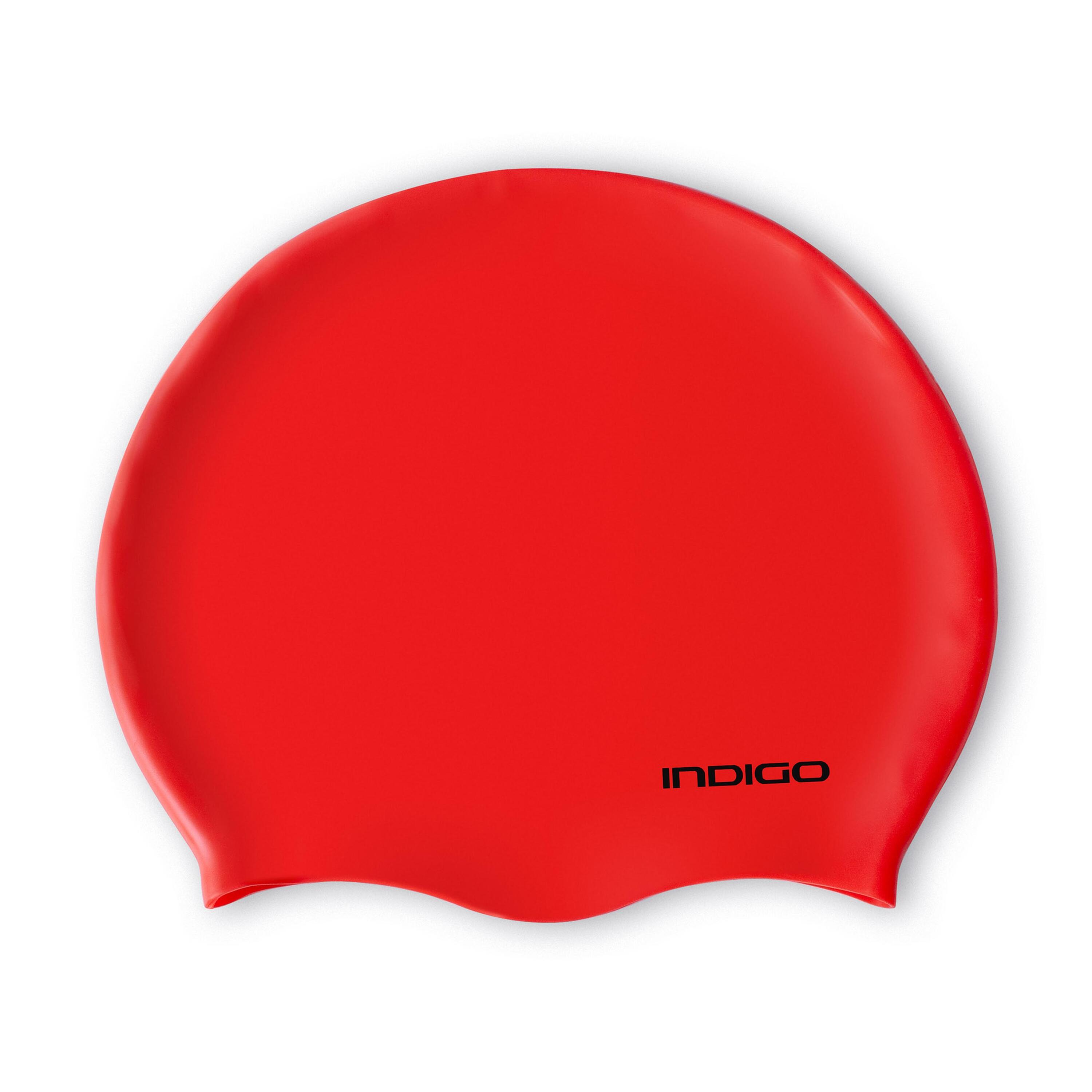 Touca de Natação de Silicone Impermeável para Cabelos Longos Extra Grande INDIGO 2/5