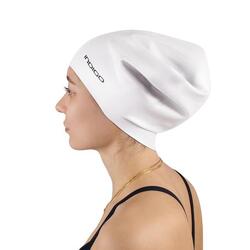 Bonnet de Natation Silicone Étanche pour Cheveux Longs Extra Grand