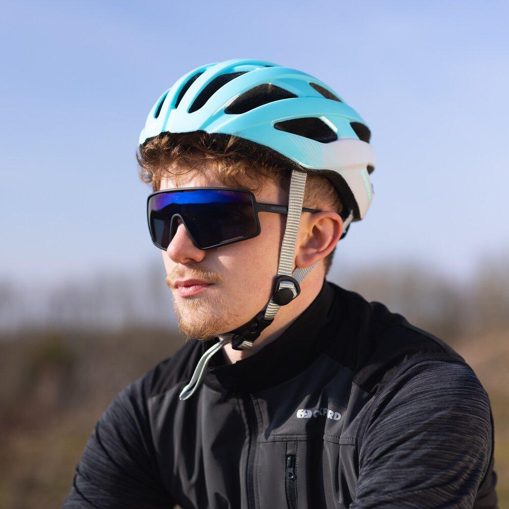 Oxford Sentiero Black Frame Blue Lens Sunglasses 2/2