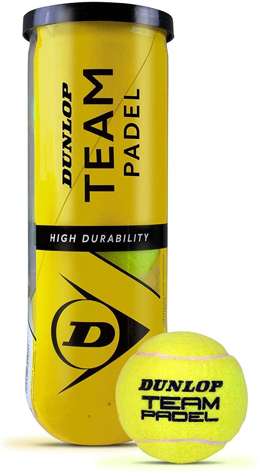 DUNLOP Bolas de Padel DUNLOP TEAM Lata de 3