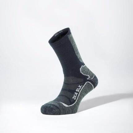 SLK 3K4 TREKKING - SOIE MÉRINOS - SUPPORT DE CHEVILLE ET D'ACHILLE - VERT