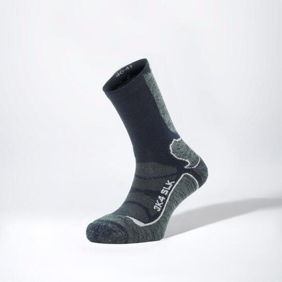 Calza tecnica trekking in lana e seta con naturale effetto termoregolatore