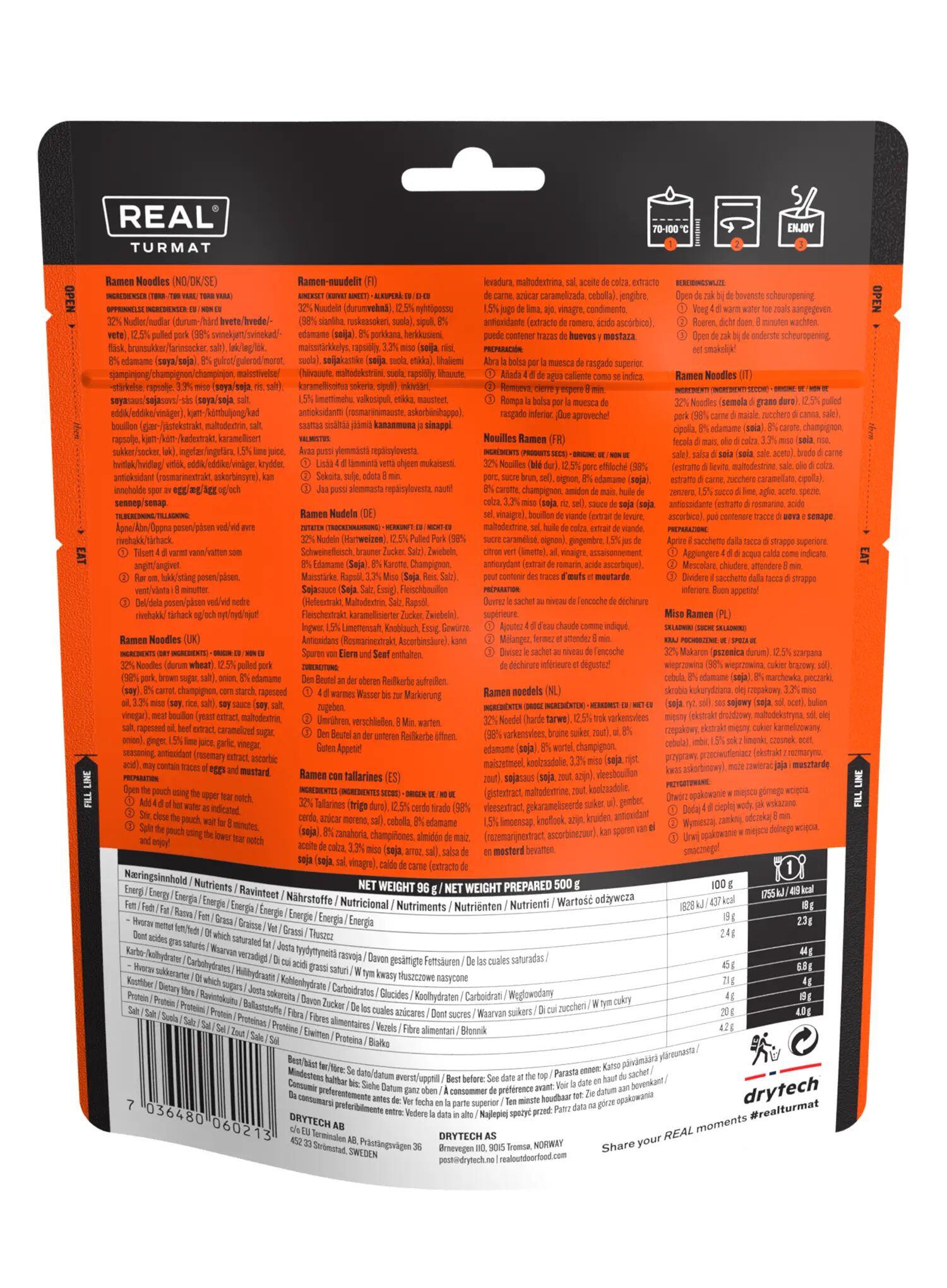 Liofilizat Real Turmat Ramen z makaronem 500 g 2/2